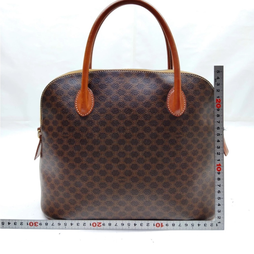Celine Authentic Brown Macadam Handbag - Picture 2 of 10